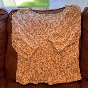 Loft lace sheer dress top